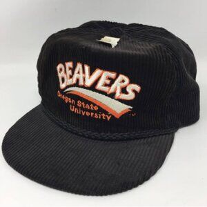 Vintage Oregon OSU Beavers Black Corduroy OSFA VTG